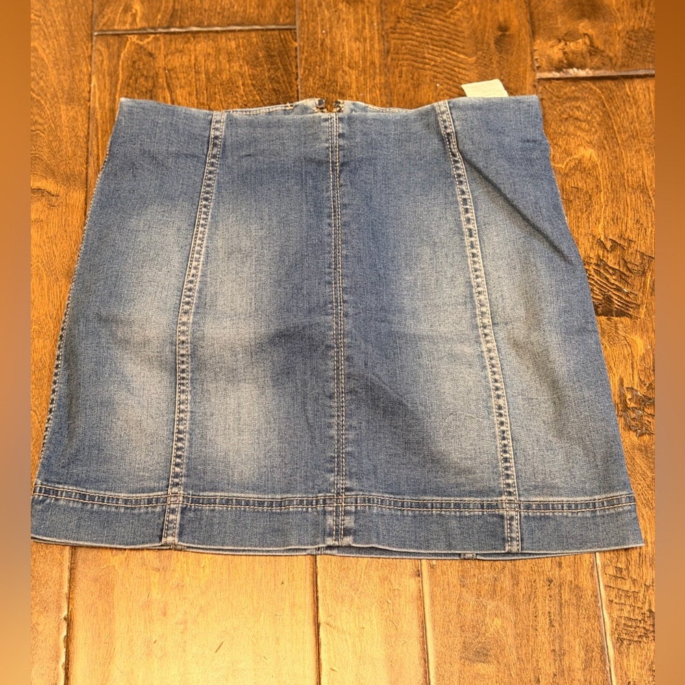 Jolt Blue Denim Mini Skirt